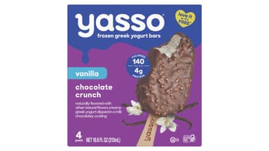 Yasso Gluten-Free Chocolate Crunch Dipped Vanilla Frozen Greek Yogurt Bars