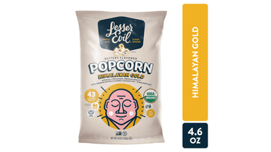 Lesser Evil Organic Gluten Free Himalayan Gold Buttery Flavor Popcorn