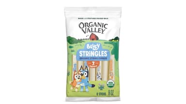 Organic Valley Bluey Stringles Mozzarella String Cheese