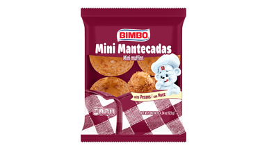 Bimbo Mantecadas Vanilla Mini Muffins with Pecans