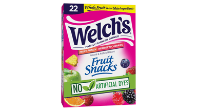 Welch's Gluten Free Fruit Punch and Berries 'N Cherries Fruit Snacks