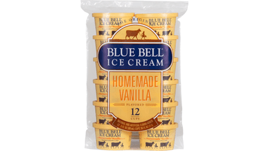 Blue Bell Homemade Vanilla Ice Cream Cups
