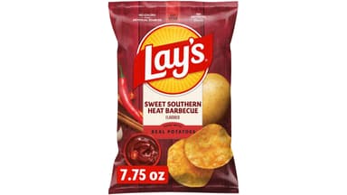 Lay's Barbecue Flavored Sweet Southern Heat Potato Chips