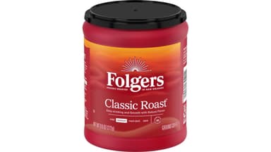 Folgers Classic Roast Medium Ground Coffee Canister
