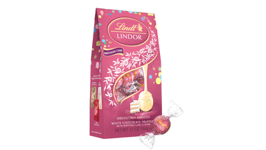 Lindor White Chocolate Birthday Cake Truffles