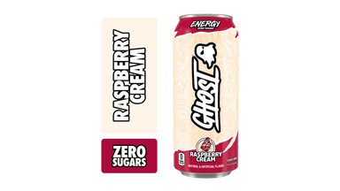 GHOST Energy Zero Sugar Raspberry Cream Energy Drink