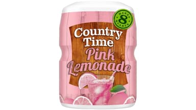 Country Time Pink Lemonade Powdered Drink Mix Canister