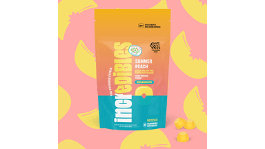 Incredibles Summer Peach Gummies Hemp D9 THC 10mg