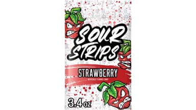Sour Strips Strawberry Chewy Candy