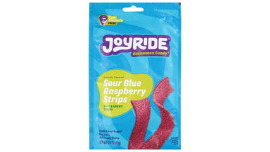 Joyride Uncommon Candy Sour Blue Raspberry Strips