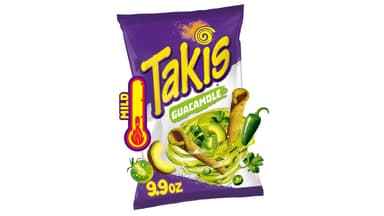 Takis Guacamole Mild Rolled Tortilla Chips Bag Share Size