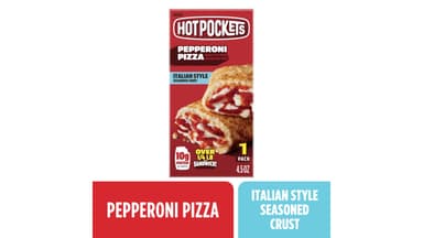 Hot Pockets Frozen Seasoned Crust Italian Style Pepperoni Pizza Sandwich