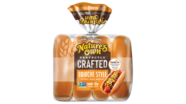 Nature's Own Non-GMO Brioche Style Hot Dog Rolls