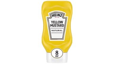 Heinz Natural Mustard Bottle Yellow
