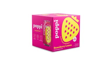 Poppi Strawberry Lemon Prebiotic Sodas