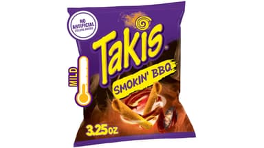 Takis Smokin' BBQ Baby Back Ribs Rolled Tortilla Chips Bag Snack Size