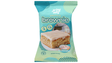 Prime Bites Glazed Cinnamon Roll Protein Brownie