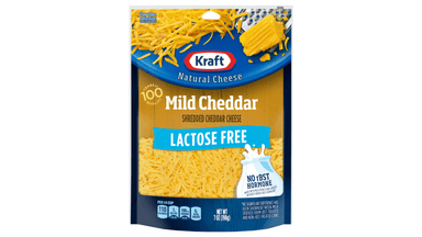 Kraft Lactose Free Mild Cheddar Shredded Cheese