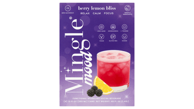 Mingle Cocktails Mood Berry Lemon Bliss Functional Sparkling Social Beverage