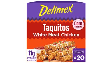 Delimex Frozen White Meat Chicken Taquitos