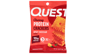Quest Cheesy Spicy Cheddar Protein Crackers