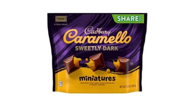 Cadbury Caramello Sweetly Dark Miniatures Dark Chocolate Caramel Candy Share