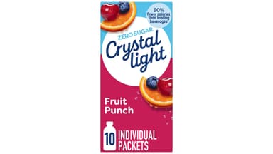 Crystal Light Zero Sugar Fruit Punch Drink Mix