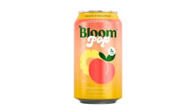 Bloom Nutrition Pop Peach Pineapple Prebiotic Soda