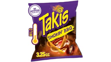 Takis Smokin' BBQ Baby Back Ribs Rolled Tortilla Chips Bag Snack Size