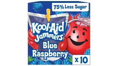Kool Aid Jammers Blue Raspberry Flavored Juice Drink