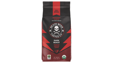 Death Wish Coffee Organic Dark Roast Ground Coffee