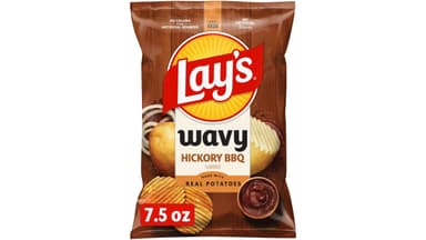 Lay's Wavy Hickory BBQ Flavored Potato Chips
