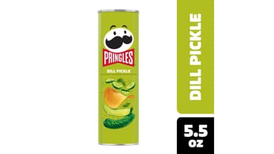 Pringles Dill Pickle Flavored Potato Crisps Chips