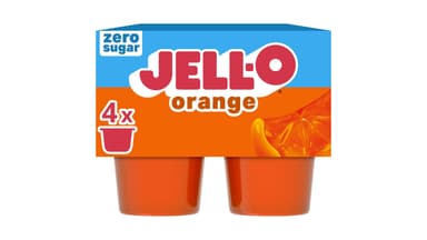 JELL-O Sugar Free Ready-to-Eat Orange Artificially Flavored Gelatin Snack Cups