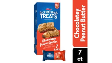 Rice Krispies Treats Square Chocolatey Peanut Butter Snack Bars
