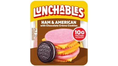 Lunchables Ham and American Cheese Snack with Chocolate Creme Cookies