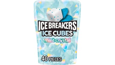 Ice Breakers Sugar Free Ice Cubes Mint Crystal Chewing Gum