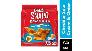 Cheez-It Snap'd Cheddar Sour Cream and Onion Cheesy Baked Snacks