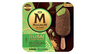 Magnum Ice Cream Dubai Chocolate Style 39% Cacao Ice Cream Bars