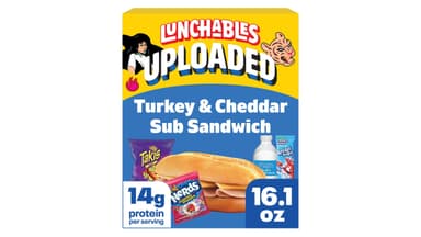Lunchables Uploaded Turkey and Cheddar Sub Sandwich Snack Kit