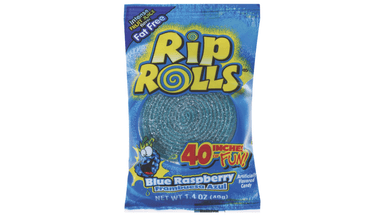 Rip Rolls Fat Free Blue Raspberry Licorice