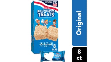 Rice Krispies Treats Original Crispy Marshmallow Squares Snack Bars Classic Size