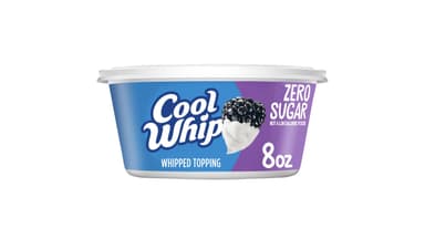 Cool Whip Zero Sugar Whipped Topping Tub